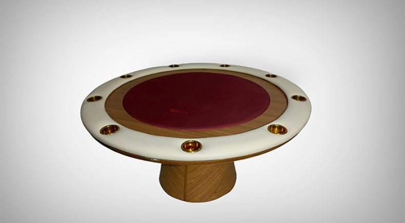 Mesa de Carteado Redonda com Porta Copos para Bebidas - R16